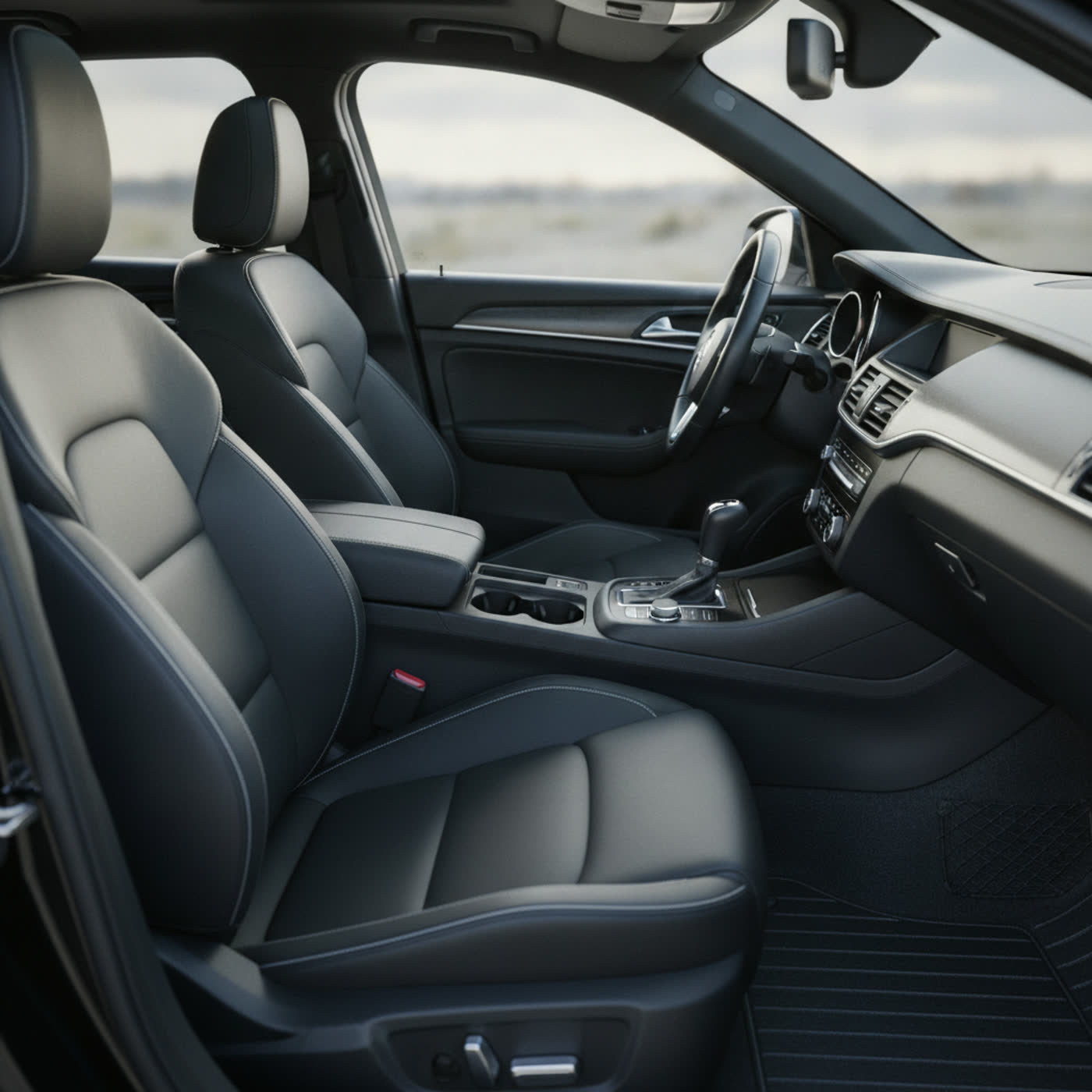 Detailed car interior